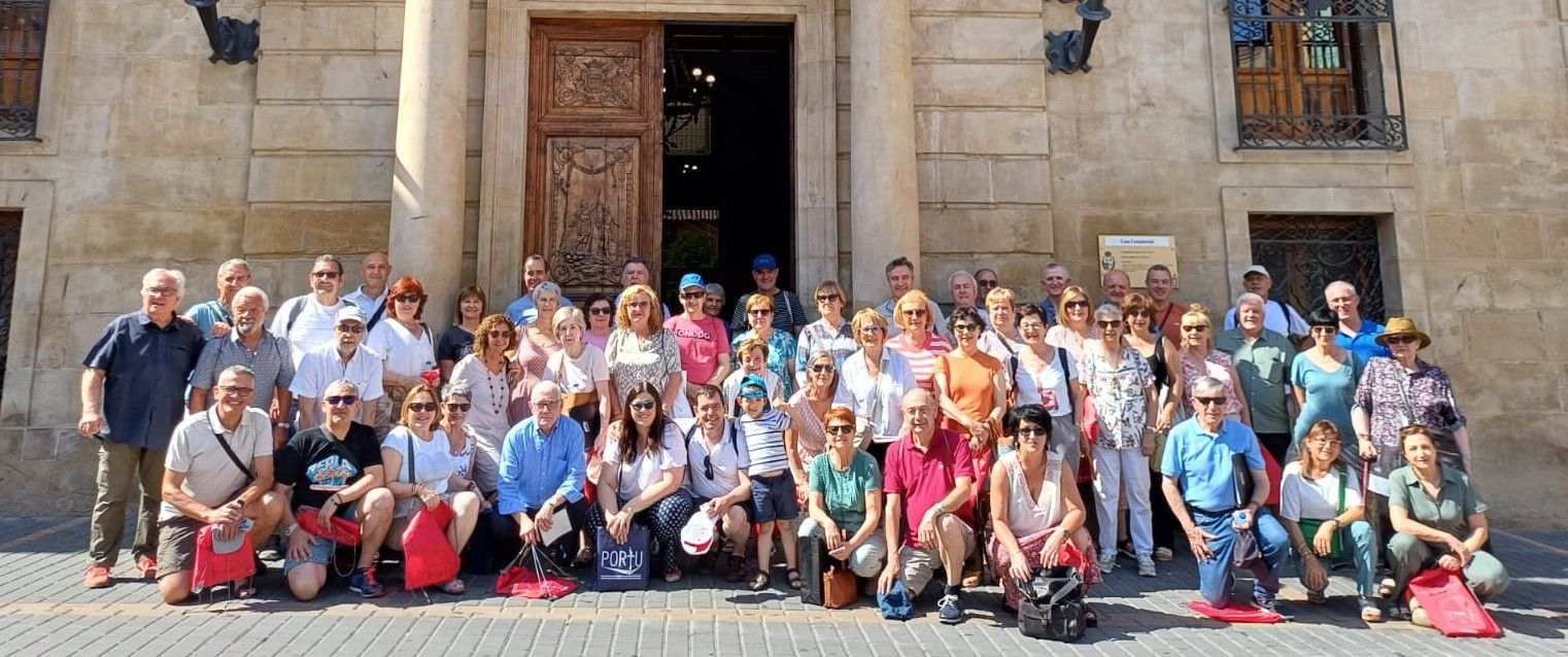 La expedición oñatiarra de Oñati abesbatza el pasado fin de semana en Caspe.