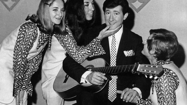 El trío 'Lalalá', del que formaba parte Valimaña, junto a Luis Aguilé.