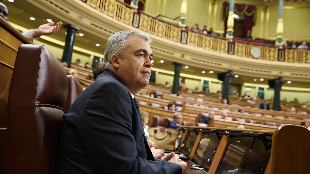 El secretario de Organización del PSOE, Santos Cerdán