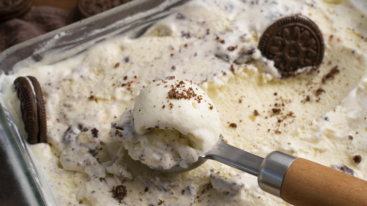 Helado casero.