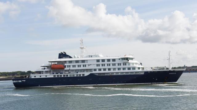 El crucero MV Hondius en Países Bajos.