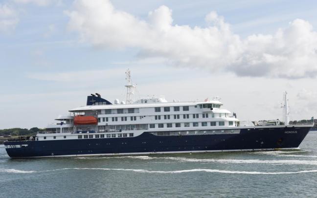 El crucero MV Hondius en Países Bajos.