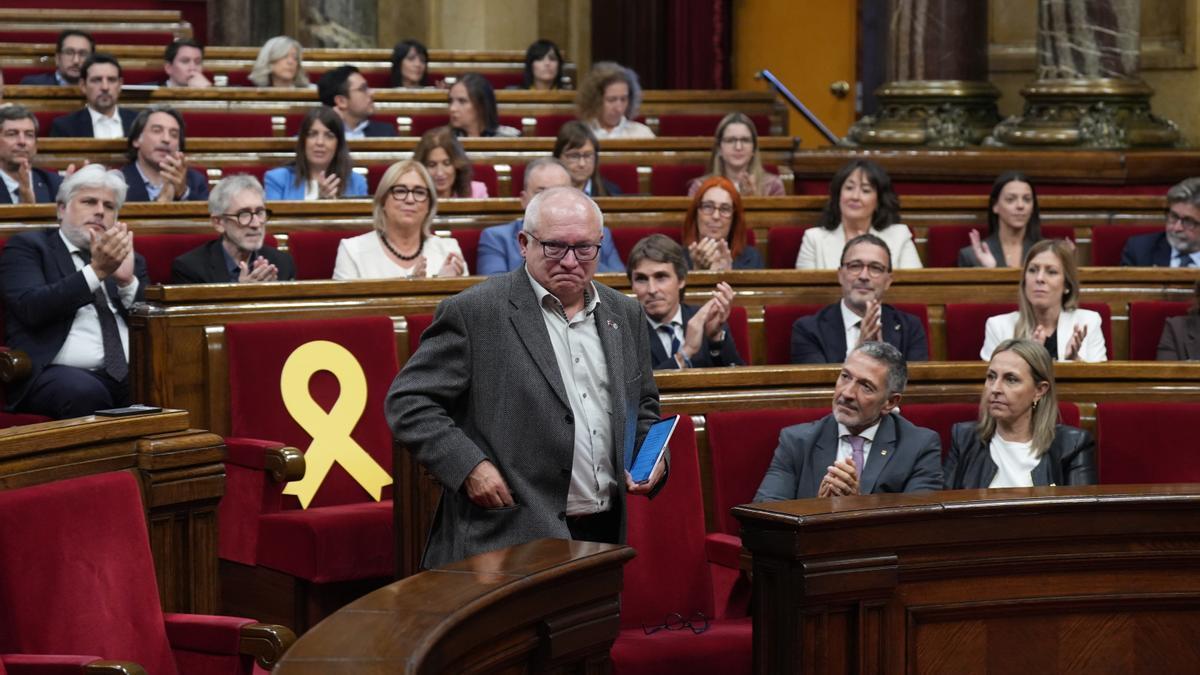 El diputado de Junts y exconseller Lluís Puig, en el Parlament de Catalunya.