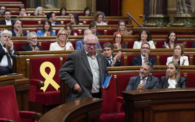 El diputado de Junts y exconseller Lluís Puig, en el Parlament de Catalunya.
