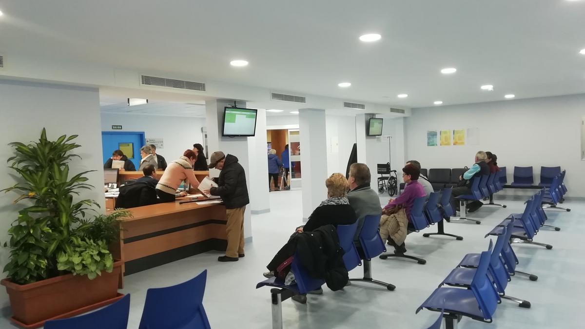 Sala de espera de un hospital.