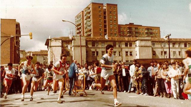 Imagen de una de las primeras ediciones de la popular Milla de San Fausto de Basauri