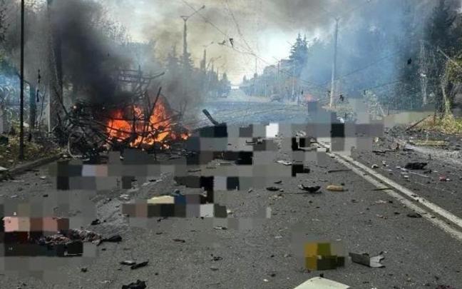 Ataque ruso en Kramatorsk.