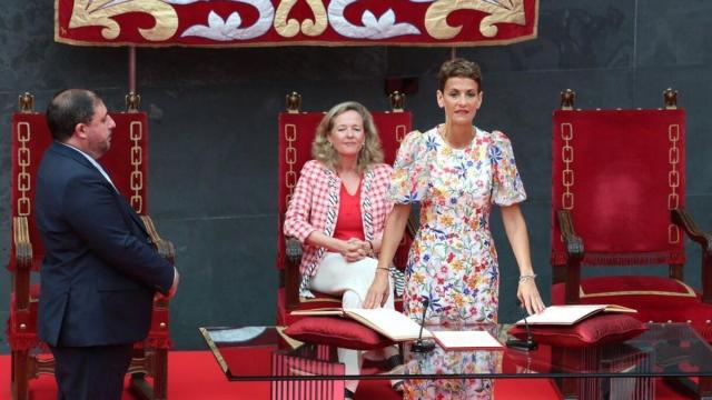 Chivite toma posesión como presidenta del Gobierno de Navarra.