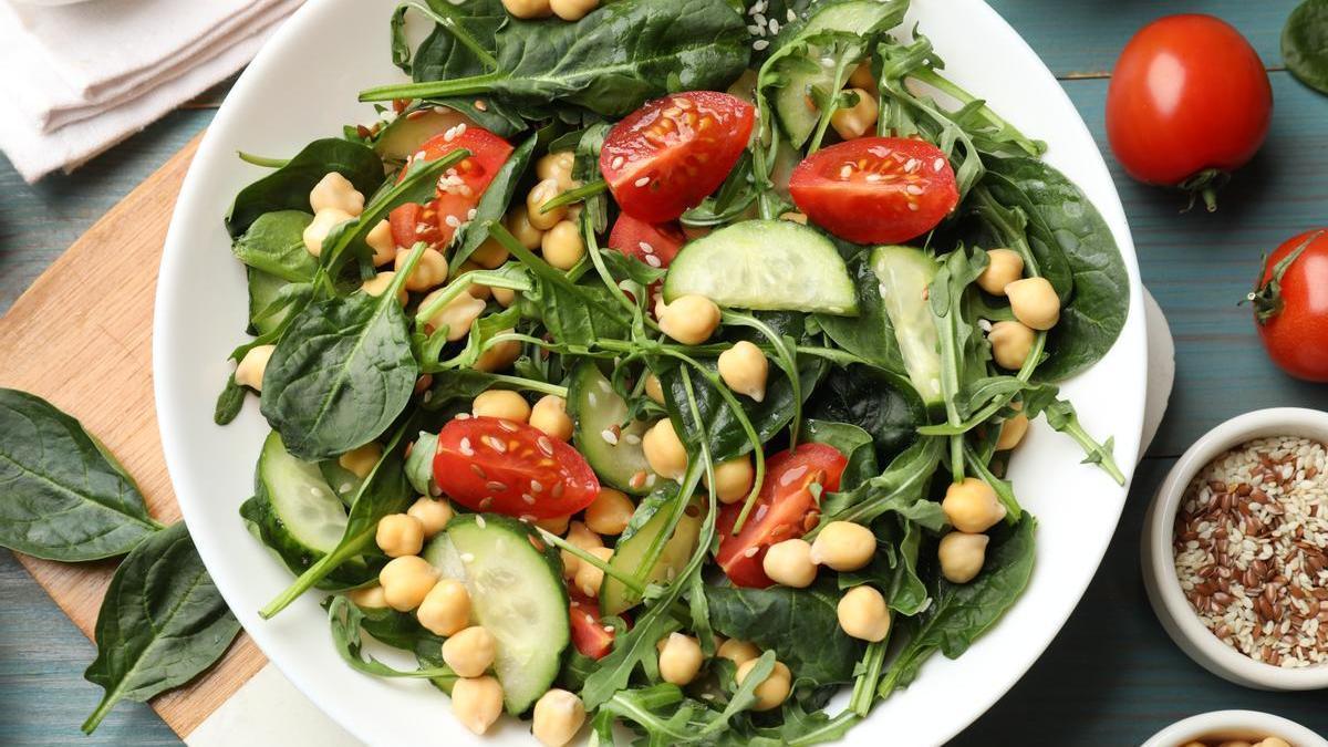 Ensalada de garbanzos.