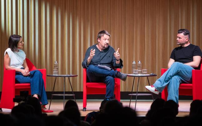 Irene Montero y Gabriel Rufián, durante su encuentro en Madrid.