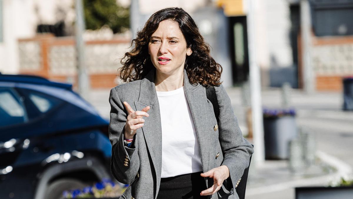 Isabel Díaz Ayuso en una imagen tomada este miércoles 13 de merzo.