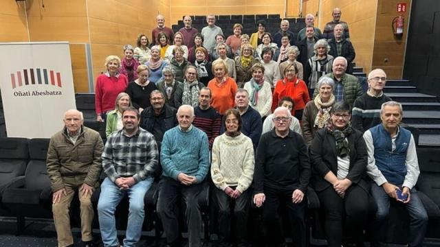 Oñati Abesbatza en la presentación de su 60 aniversario.