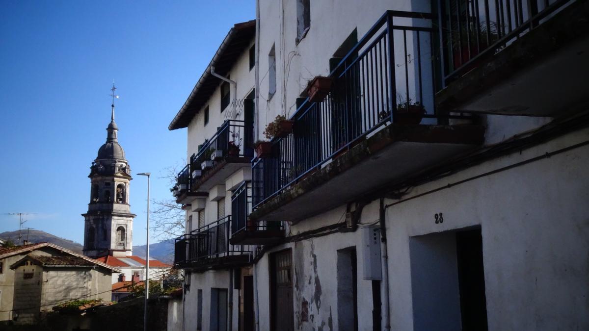 La torre de Santa María la Real de Azkoitia.