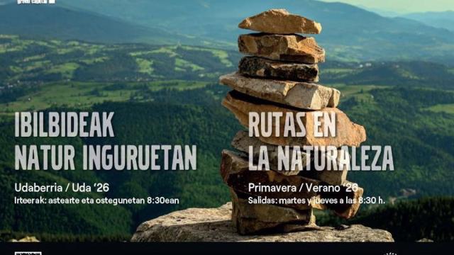 Gasteizko Udalak 55 urtetik gorakoentzako hamar natur ibilbide antolatu ditu udaberri honetarako.