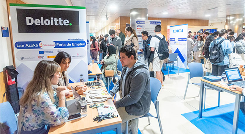 Imagen de una edición anterior de la Feria de Empleo de Cámara Bilbao