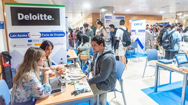Imagen de una edición anterior de la Feria de Empleo de Cámara Bilbao