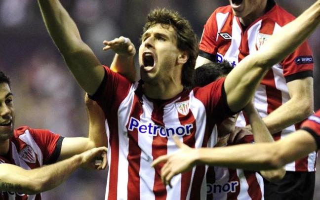 Fernando Llorente celebra su gol durante la anterior visita del Manchester United. / UEFA Fernando Llorente celebra su gol durante la anterior visita del Manchester United. / UEFA
