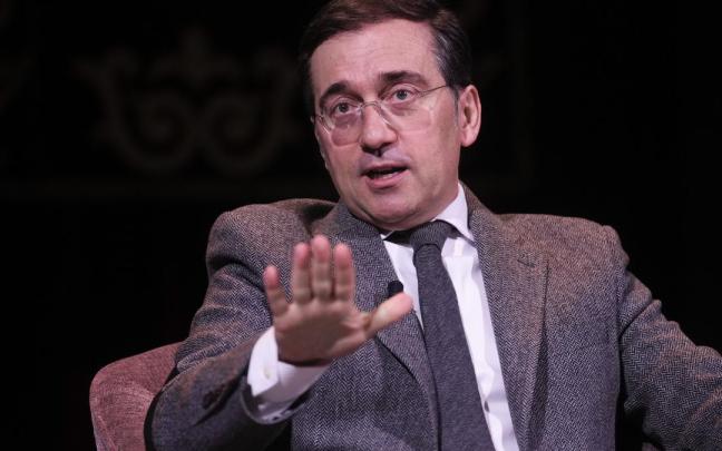 Albares, durante su intervención.