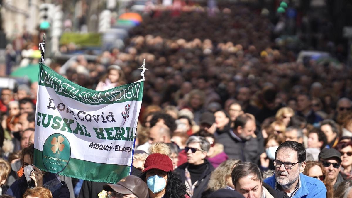 Manifestación de este sábado a favor de la sanidad pública.