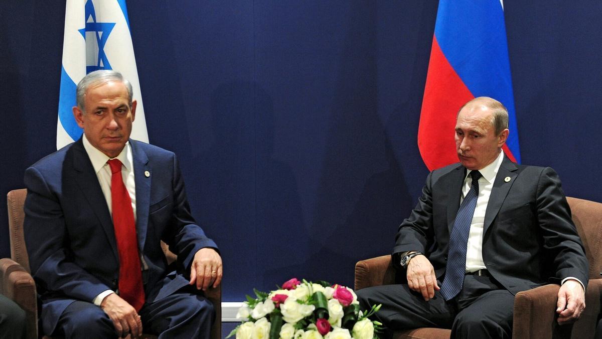 Netanyahu, en una reunión junto a Putin.