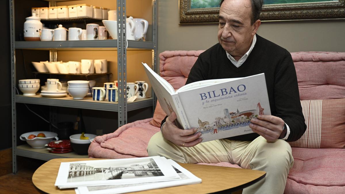 Rafael Gardeazabal, presidente de bilbaoDendak, que mañana cede el cargo de esta plataforma de comerciantes