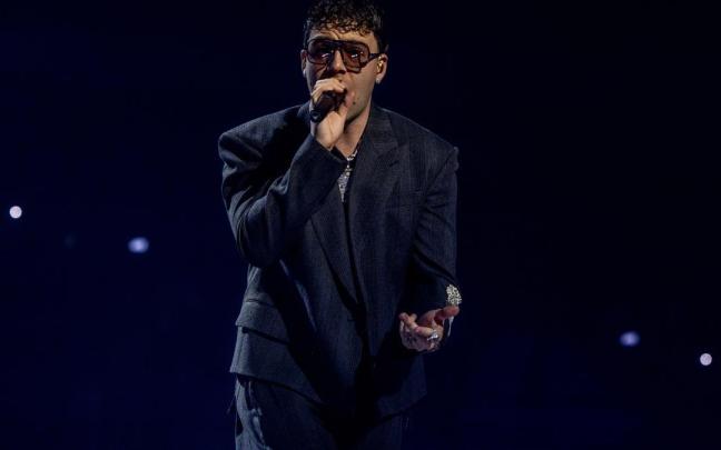 El cantante Quevedo, durante un concierto.