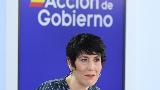 La ministra de Seguridad Social, Inclusión y Migraciones, y portavoz del Gobierno, Elma Saiz.