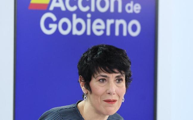 La ministra de Seguridad Social, Inclusión y Migraciones, y portavoz del Gobierno, Elma Saiz.