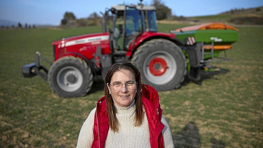 Begoña Liberal, en uno de sus campos.