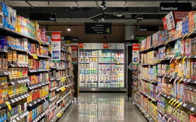 Imagen del pasillo de un supermercado