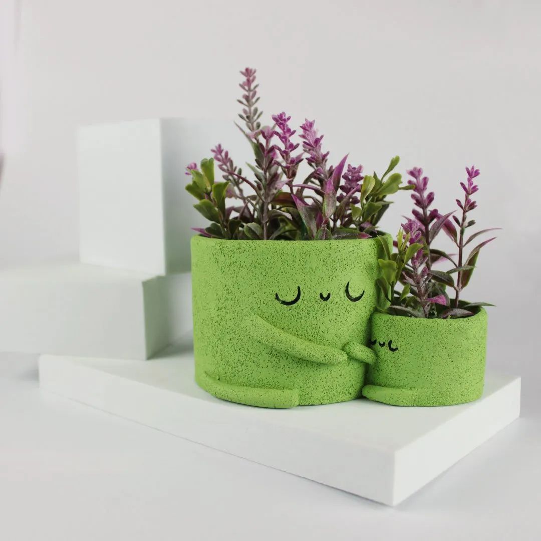 Dos macetas con un fuerte simbolismo afectivo.