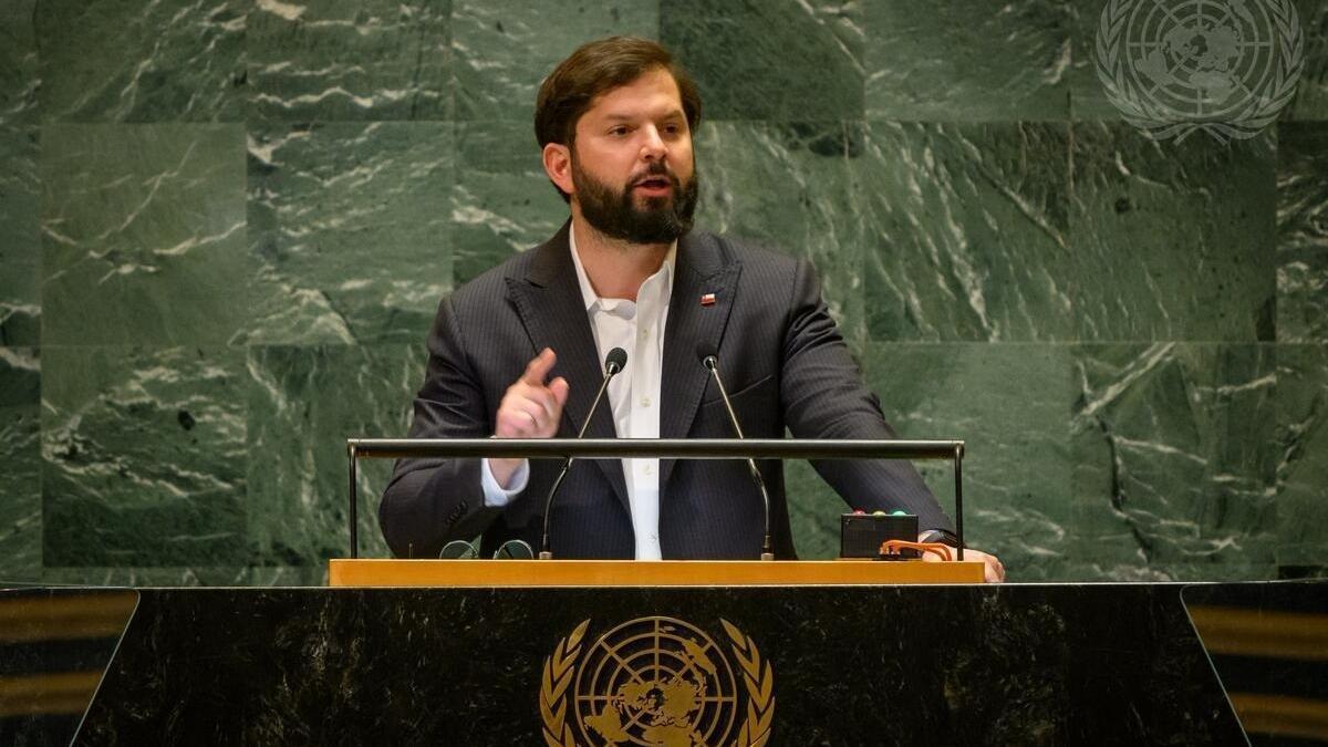 El presidente de Chile, Gabriel Boric