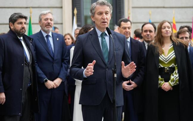 El líder del PP, Alberto Núñez Feijóo