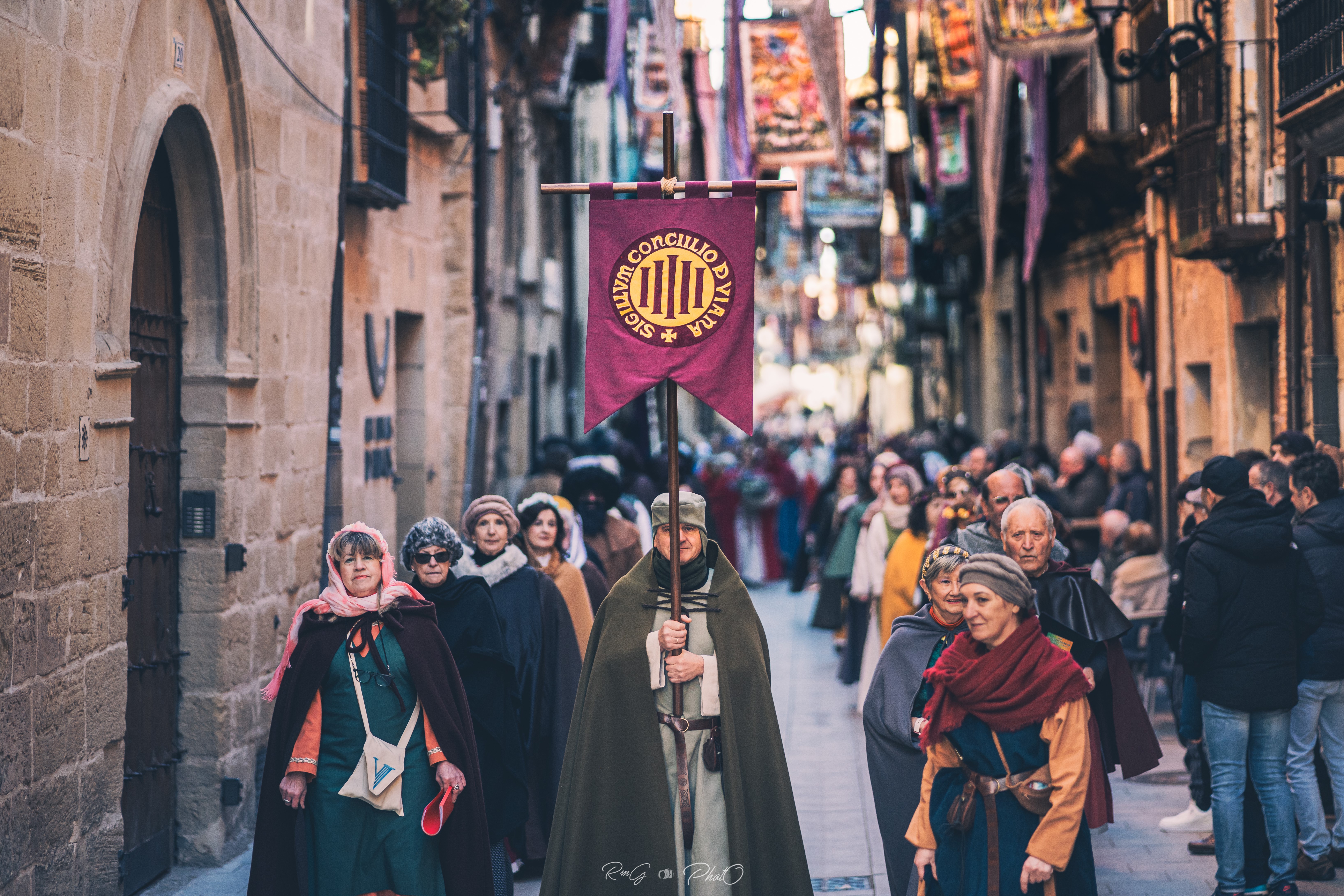 Imagen de uno de los actos de la Fiesta Medieval de Viana.