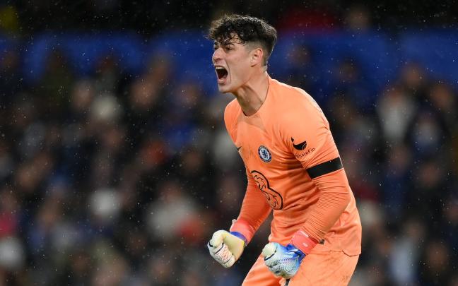 Kepa Arrizabalaga durante un partido con el Chelsea. Foto: CHELSEA FC Kepa Arrizabalaga durante un partido con el Chelsea. Foto: CHELSEA FC