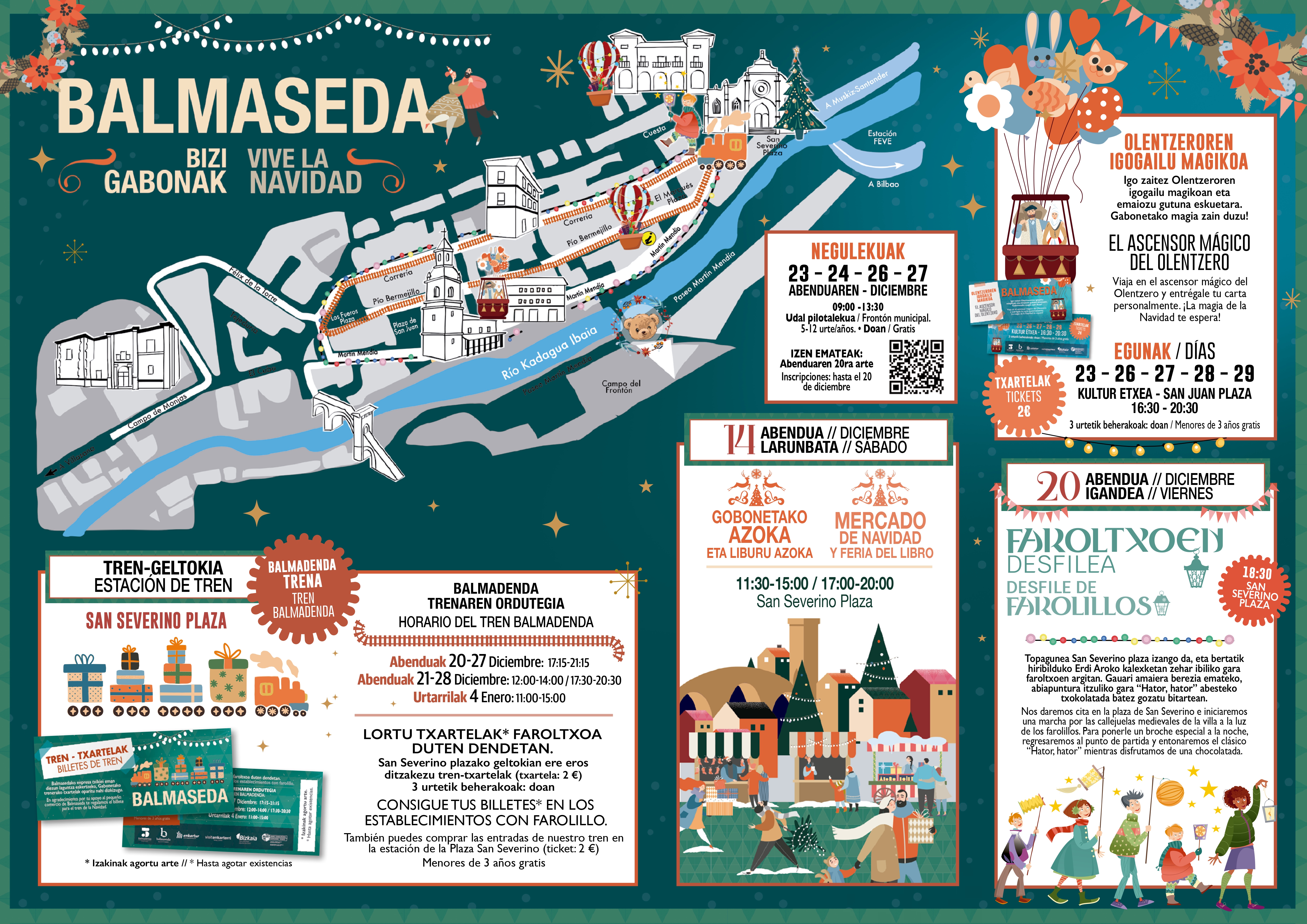 Recorrido de la cabalgata de los Reyes Magos en Balmaseda Recorrido de la cabalgata de los Reyes Magos en Balmaseda