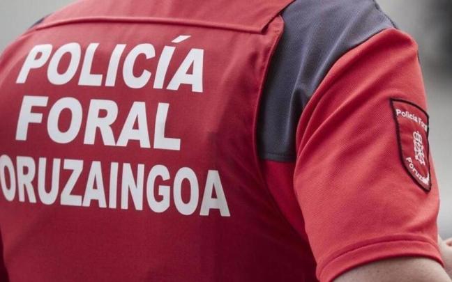 Un agente de la Policía Foral, de espaldas. Redaccion DNN