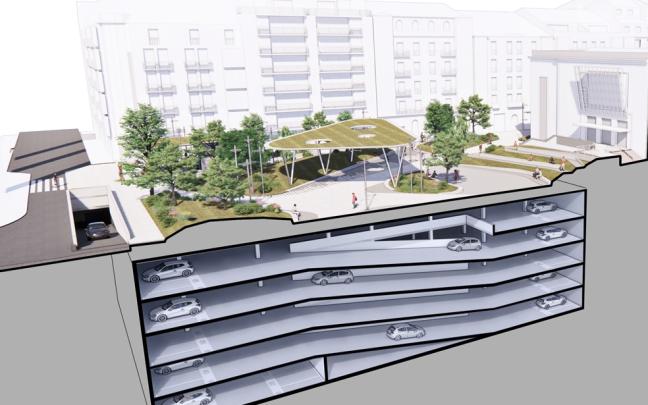 Bilbao abre el plazo para solicitar plaza de residente en el futuro aparcamiento del Ensanche