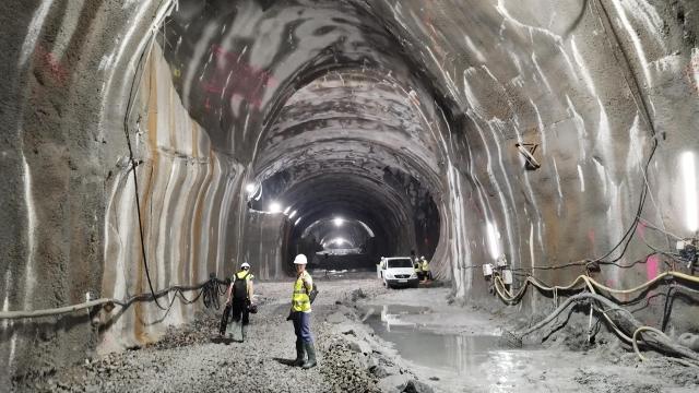 Caverna de la futura estación Centro-La Concha de la pasante soterrada del Topo de Euskotren en el Centro de San Sebastián / EUROPA PRESS - Archivo
