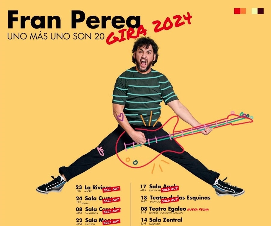 Cartel de la gira de Fran Perea