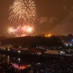 Fuegos artificiales en la Aste Nagusia de Bilbao. BILBAO.EUS