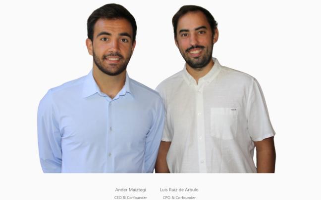 Ander Maiztegi y Luis Ruiz de Arbulo, fundadores de Zeru Drones. ZERU DRONES.