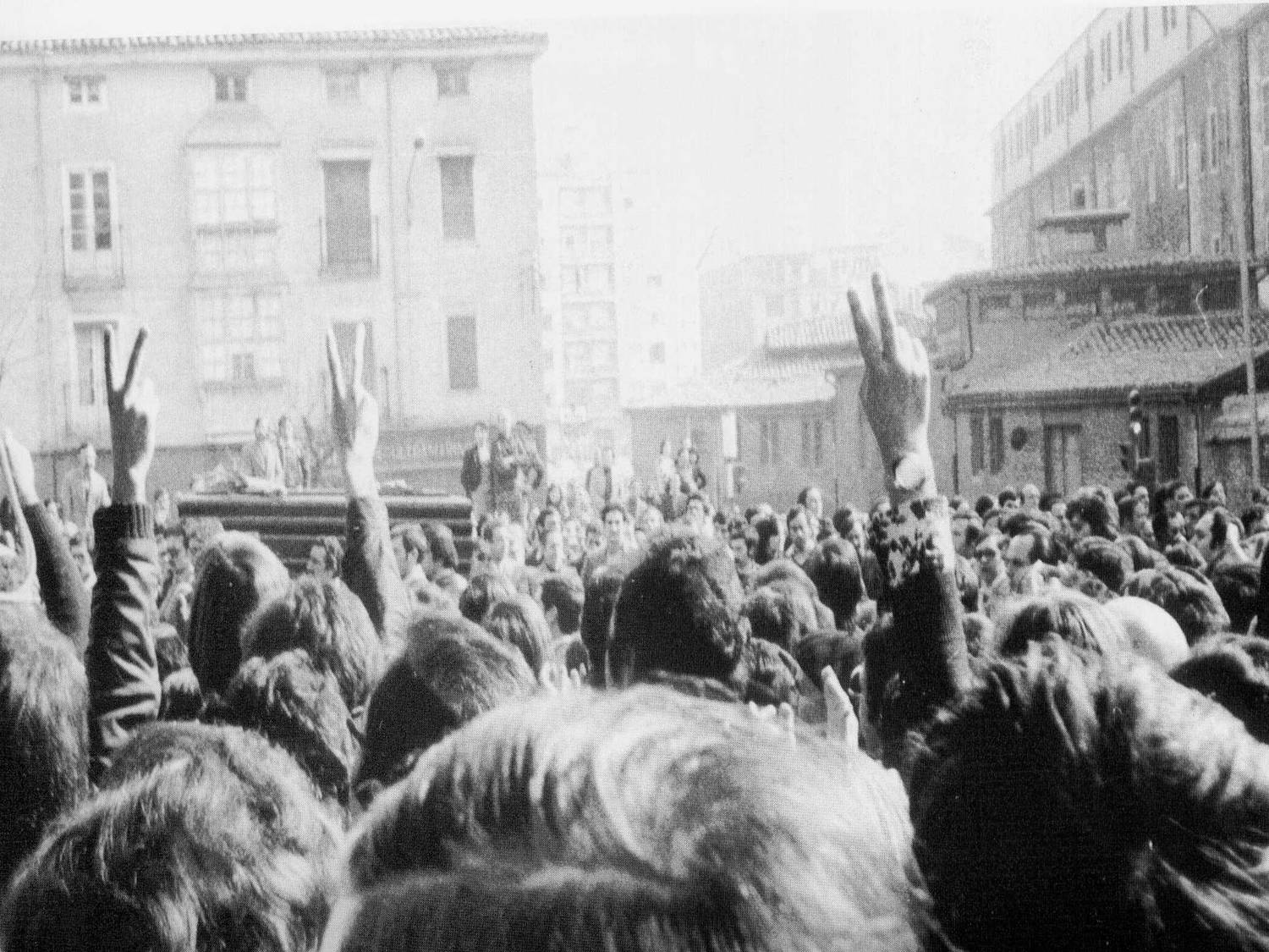 Imagen de archivo del funeral del 3 de marzo de 1976. ASOCIACIÓN 3 DE MARZO