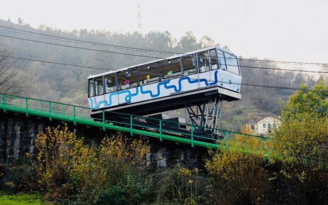 Funicular que une Trapagaran y Larreineta. WEB VISIT ENKARTERRI