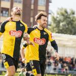 Los jugadores del Portugalete celebran un gol en La Florida / Club Portugalete