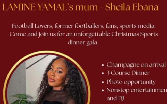 Cartel promocional del evento de Sheila Ebana