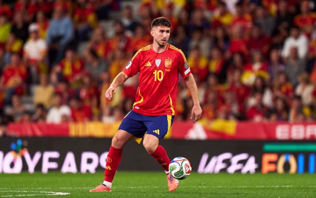 Laporte ayer ante Bulgaria / SEFutbol