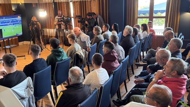Imagen del Hotel Puente Colgante Boutique durante el sorteo de Copa. Foto: Onda Vasca