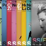 Carteles de esta edición del Zinemaldia, el Festival de Cine de Donostia