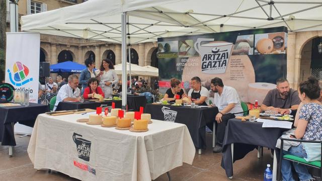 Gazta Fest, la feria del queso del Casco Viejo de Bilbao.